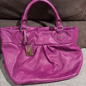 Marc Jacobs Pink Hobo Bag with Glossy Finish